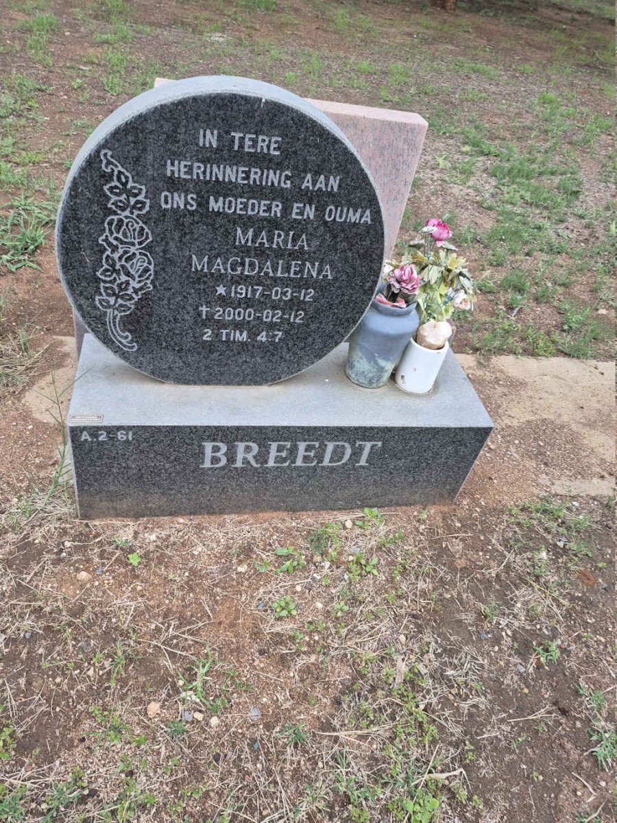 BREEDT Maria Magdalena 1917-2000