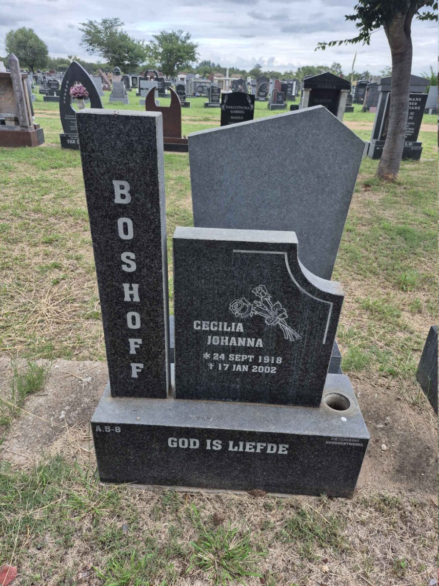 BOSHOFF Cecilia Johanna 1918-2002