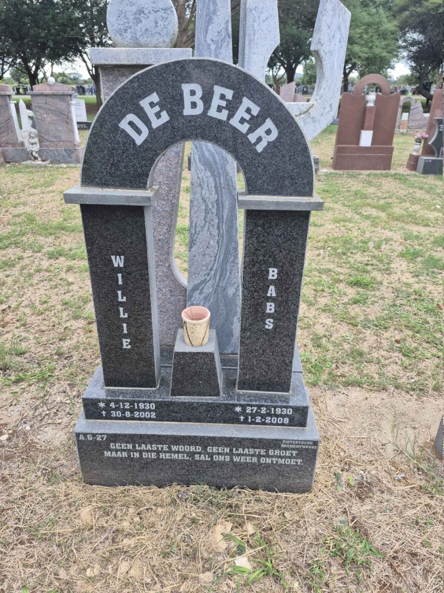 BEER Willie, de 1930-2002 & Babs 1930-2008