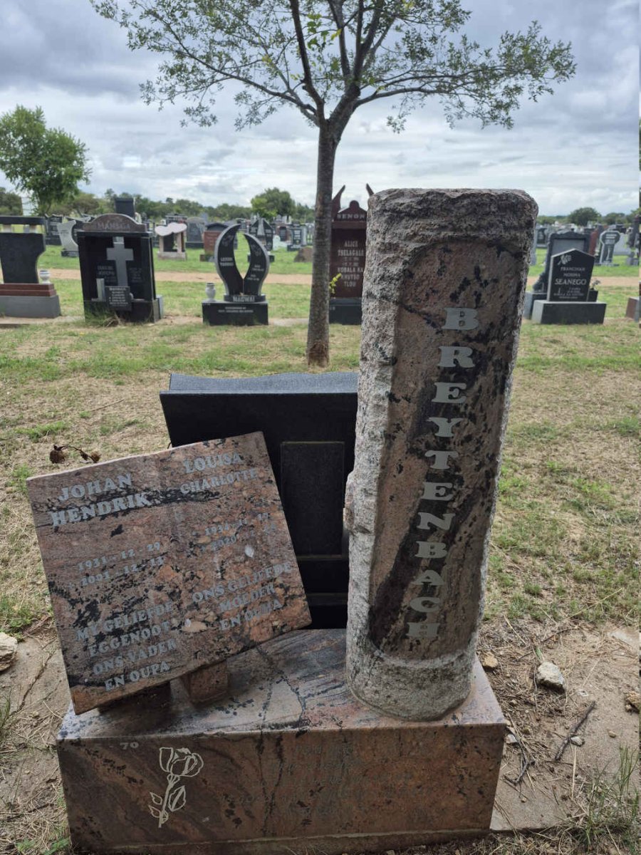 BREYTENBACH Johan Hendrik 1931-2001 & Louisa Charlotte 1934-2020 _1