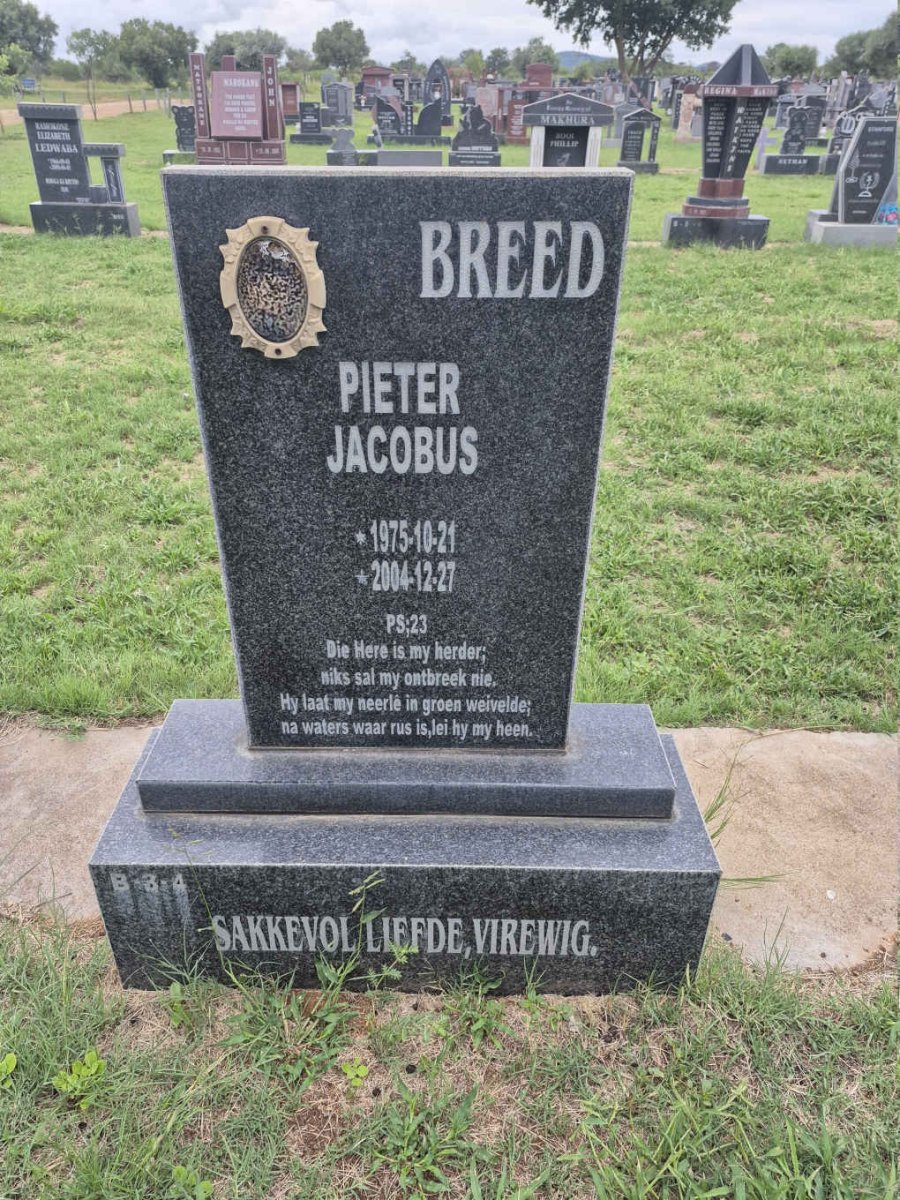 BREED Pieter Jacobus 1975-2004
