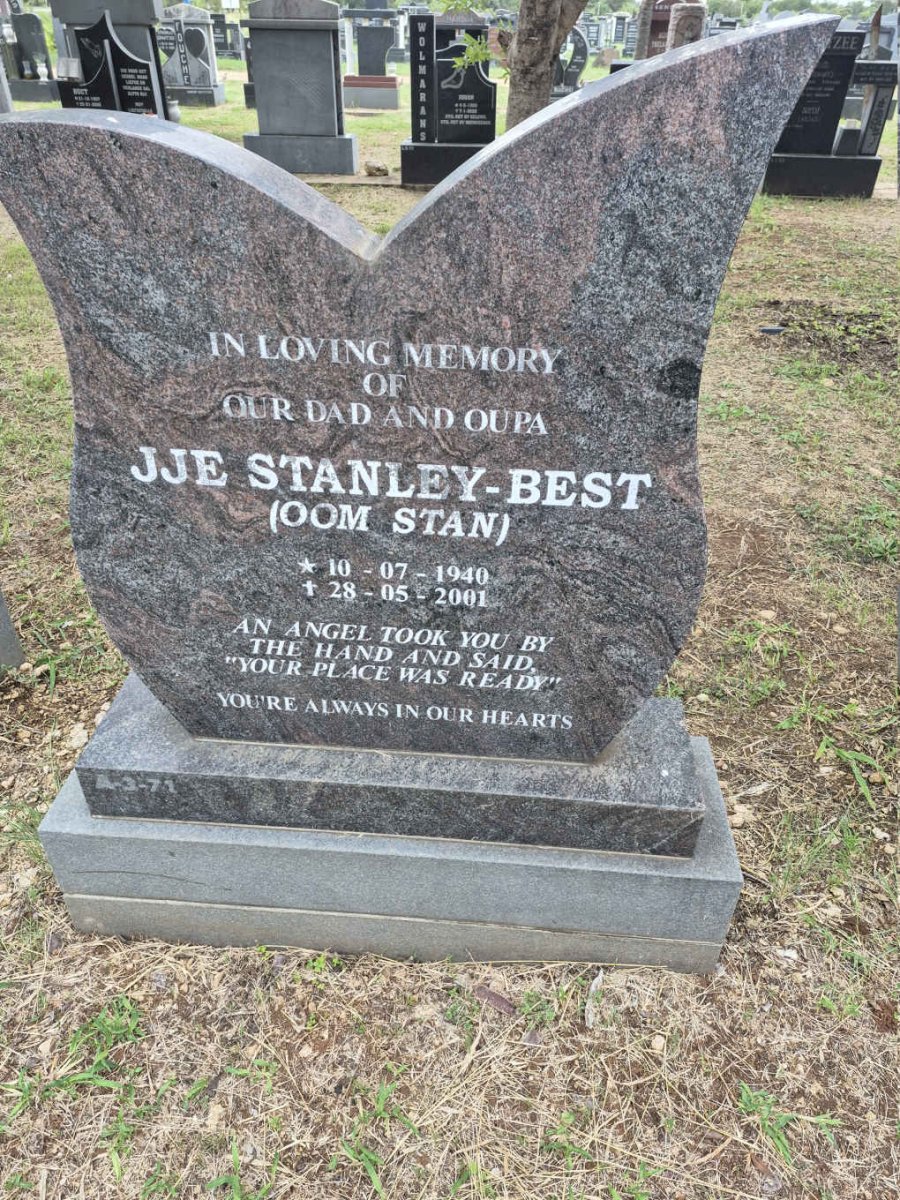 BEST J.J.E., STANLEY- 1940-2001 