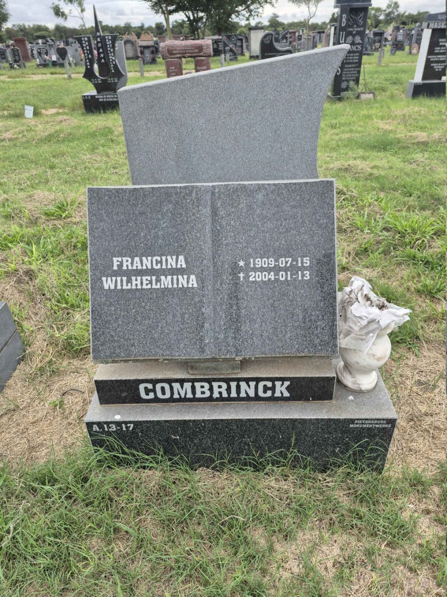 COMBRINCK Francina Wilhelmina 1909-2004
