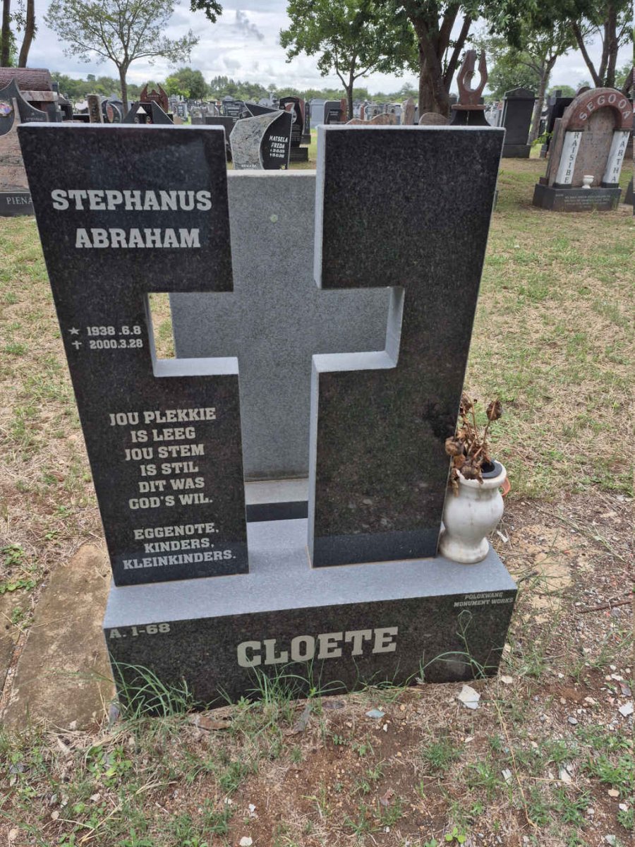 CLOETE Stephanus Abraham 1938-2000