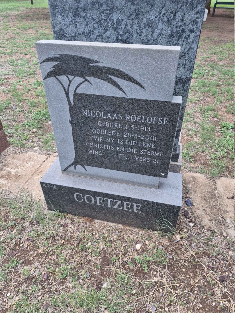 COETZEE Nicolaas Roelofse 1913-2001