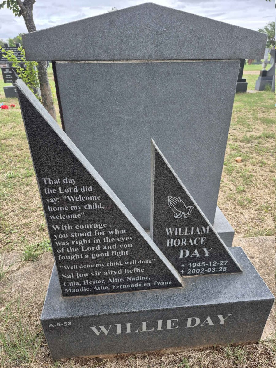 DAY William Horace 1945-2002