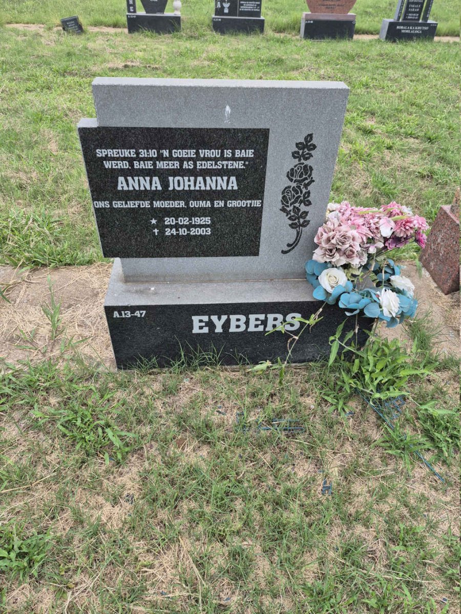 EYBERS Anna Johanna 1925-2003