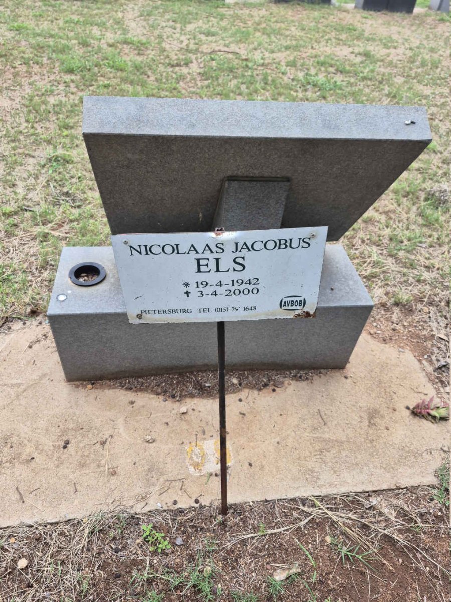 ELS Nicolaas Jacobus 1942-2000