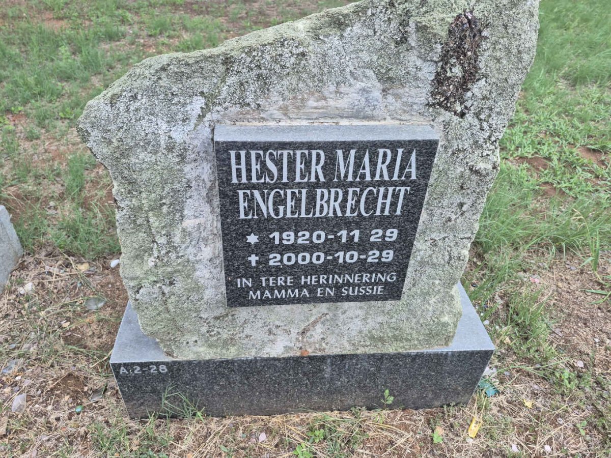 ENGELBRECHT Hester Maria 1920-2000