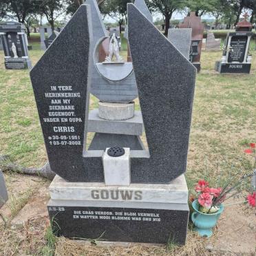 GOUWS Chris 1951-2002