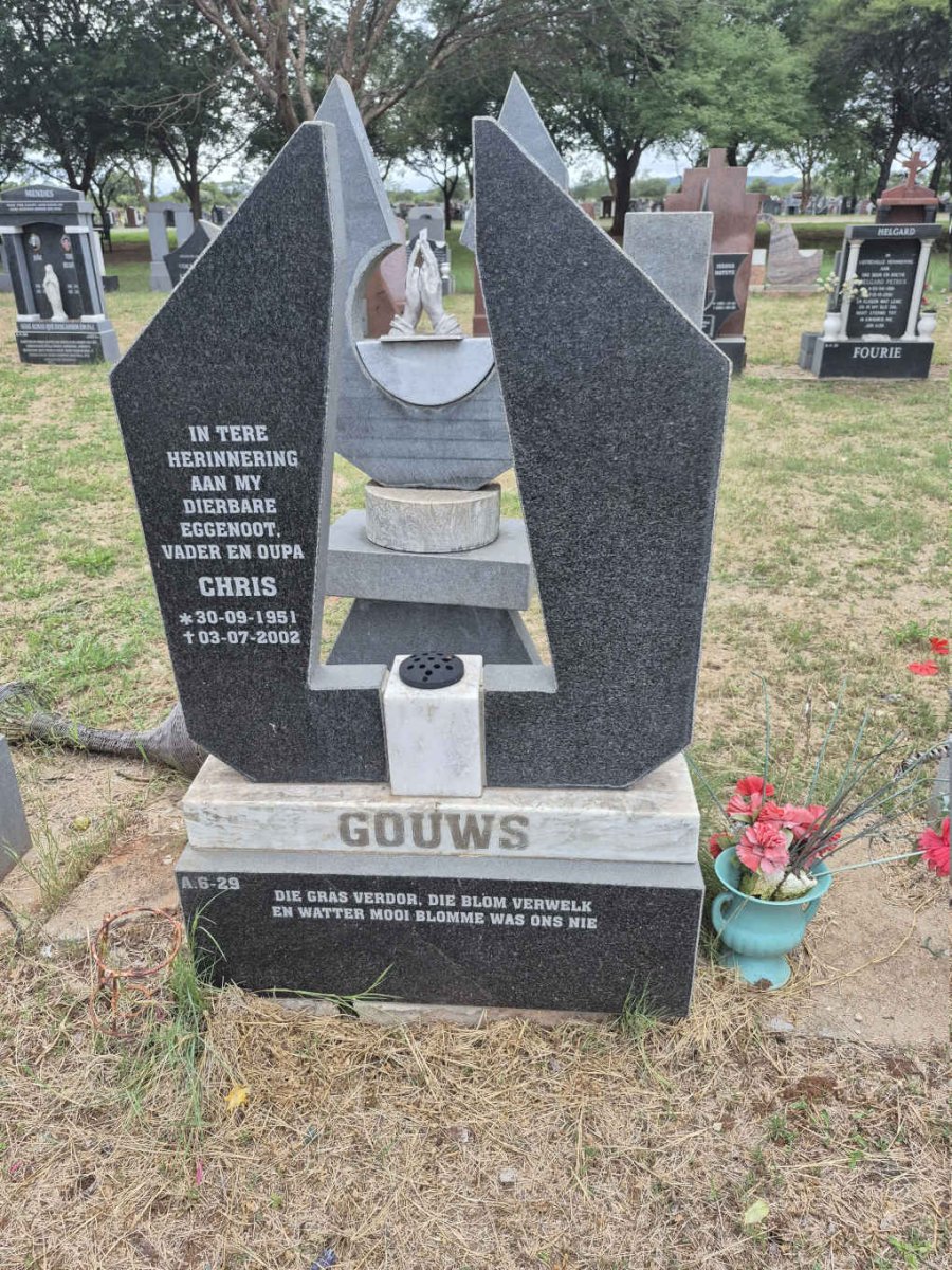 GOUWS Chris 1951-2002