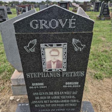 GROVE Stephanus Petrus 1921-2003 