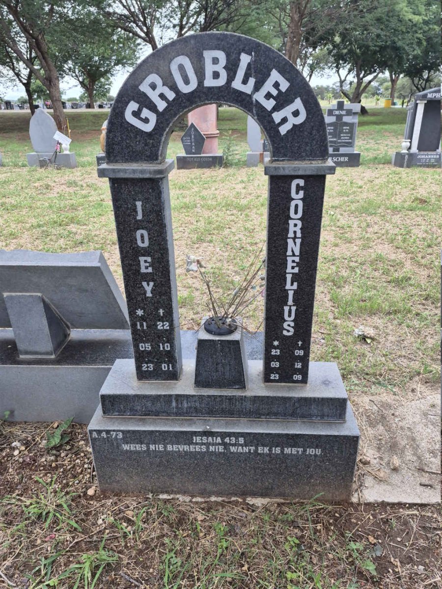 GROBLER Cornelius 1923-2009 & Joey 1923-2001