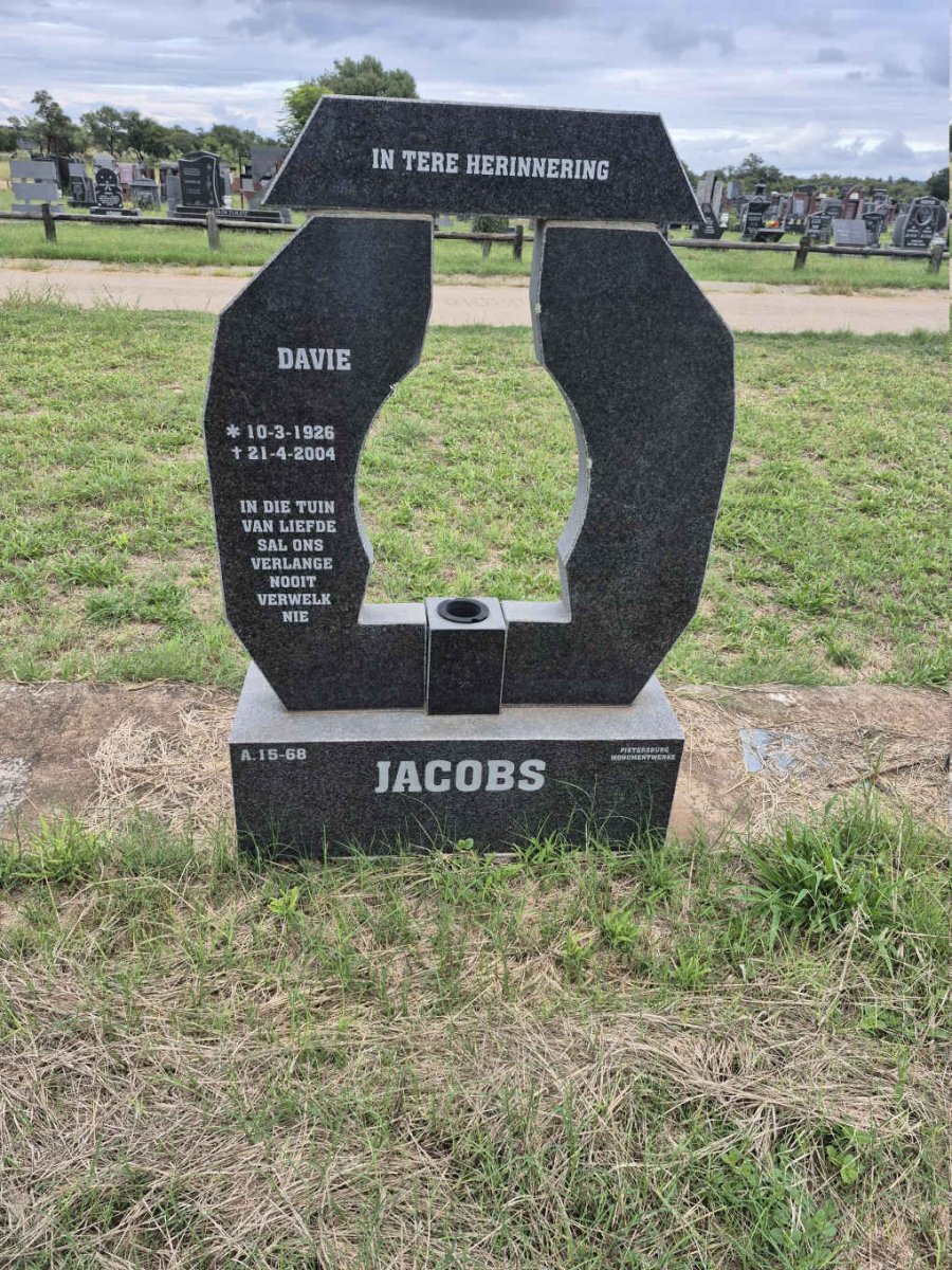 JACOBS Davie 1926-2004