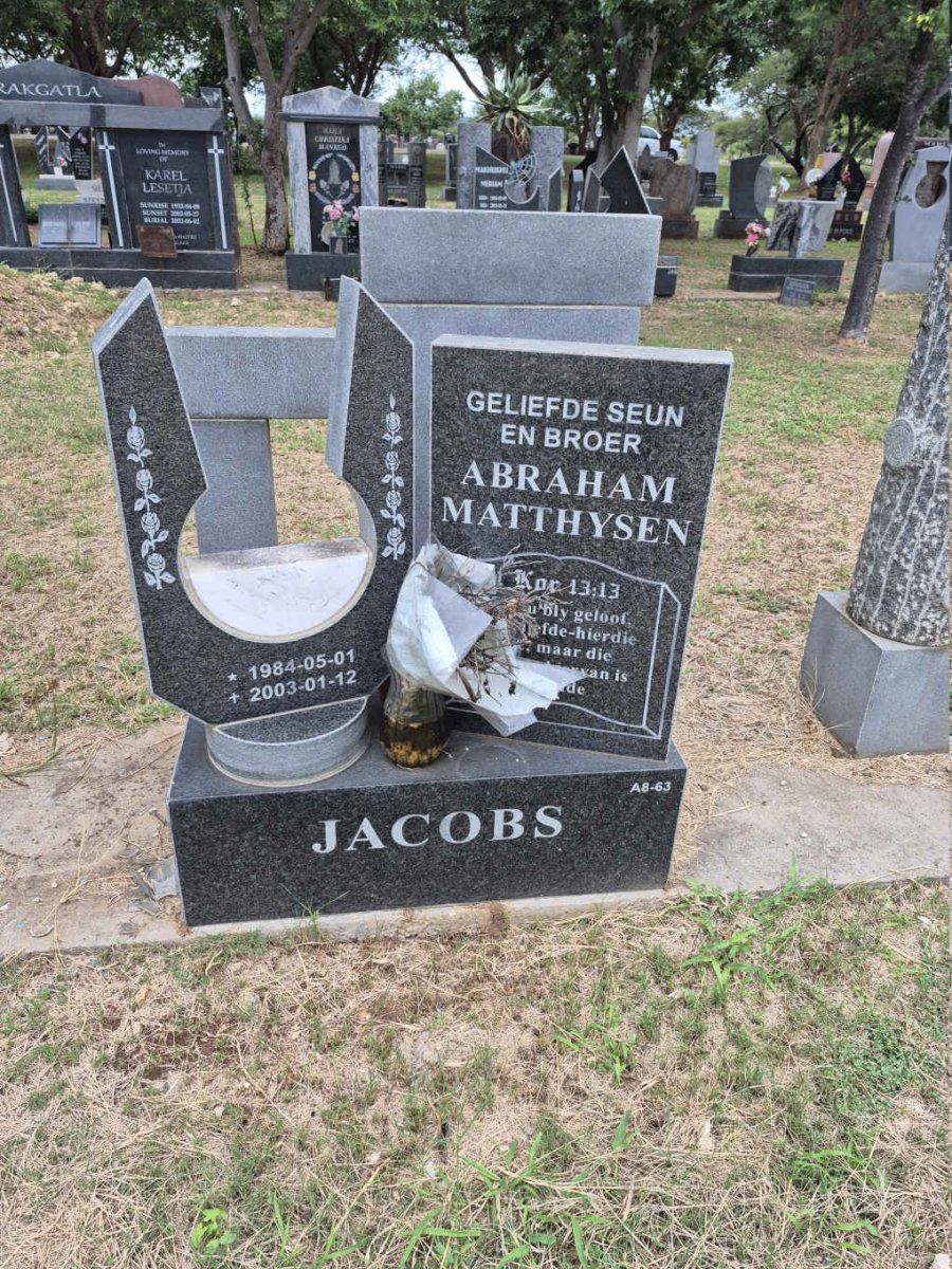 JACOBS Abraham Matthysen 1984-2003