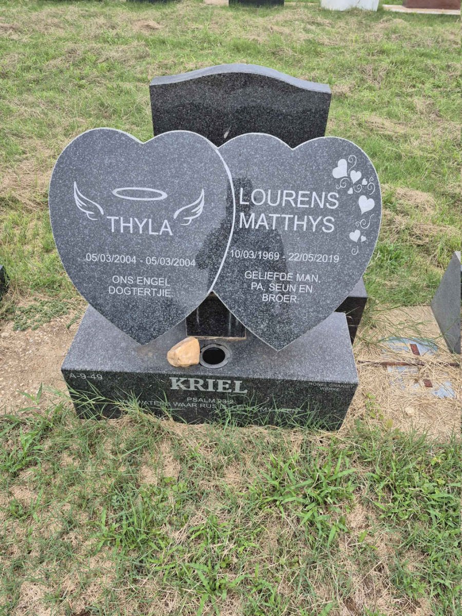 KRIEL Lourens Matthys 1969-2019 :: KRIEL Thyla 2004-2004