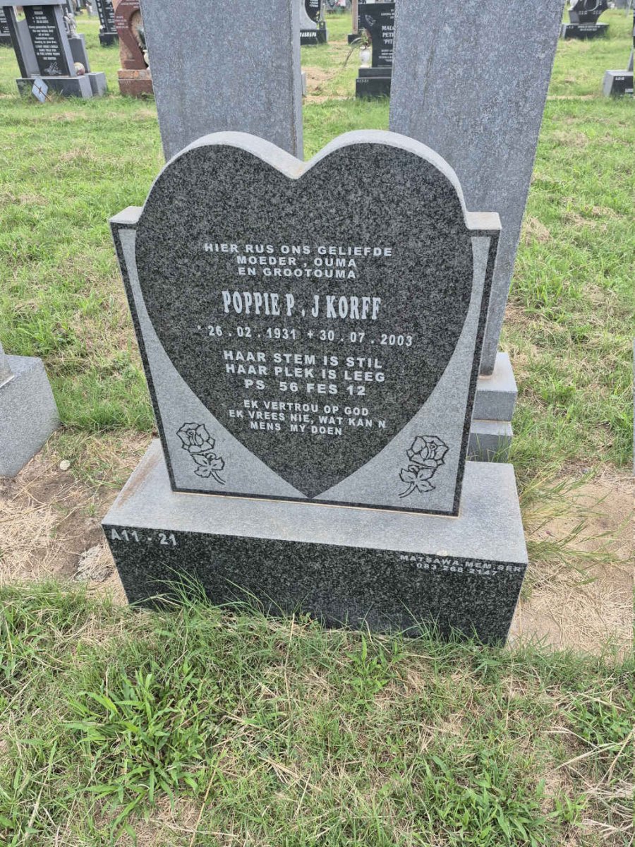 KORFF P.J. 1931-2003
