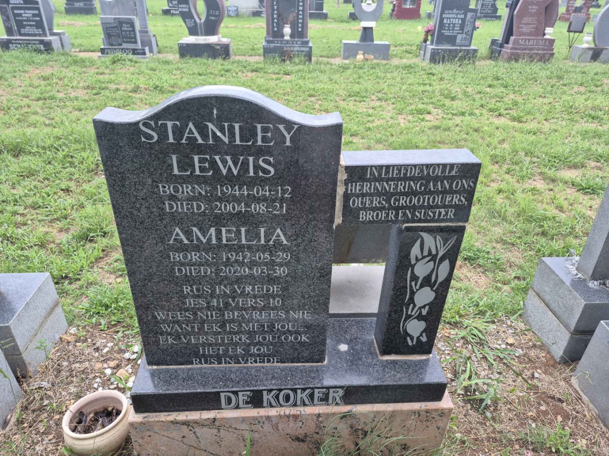 KOKER Stanley Lewis, de 1944-2004 & Amelia 1942-2020 