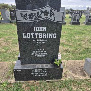 LOTTERING John 1968-2003