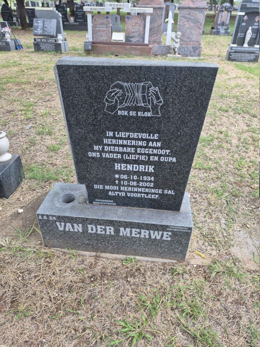 MERWE Hendrik, van der 1934-2002