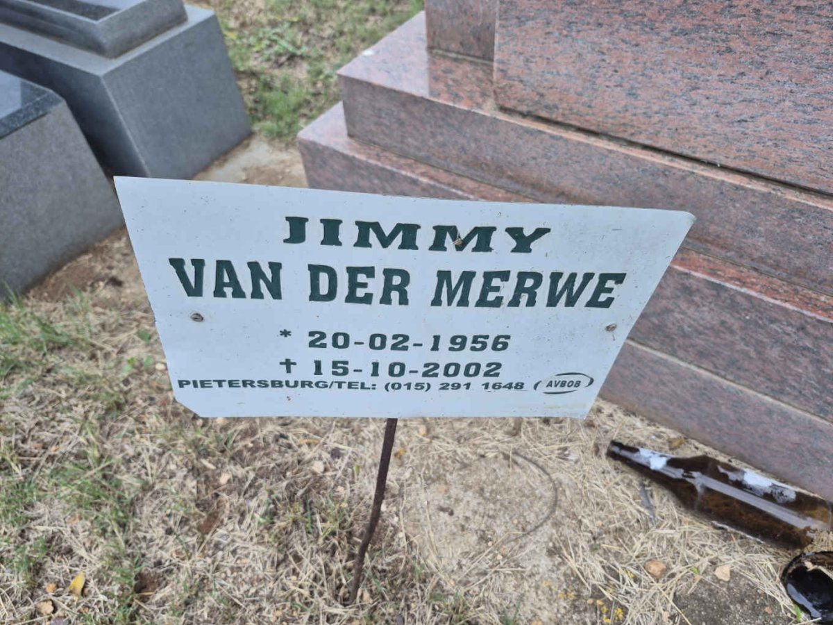 MERWE Jimmy, van der 1956-2002