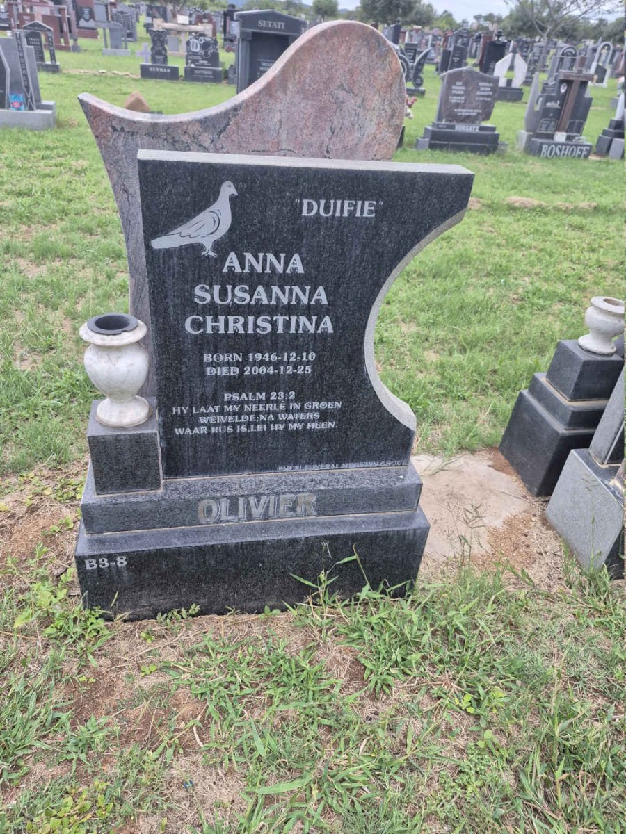 OLIVIER Anna Susanna Christina 1946-2004 