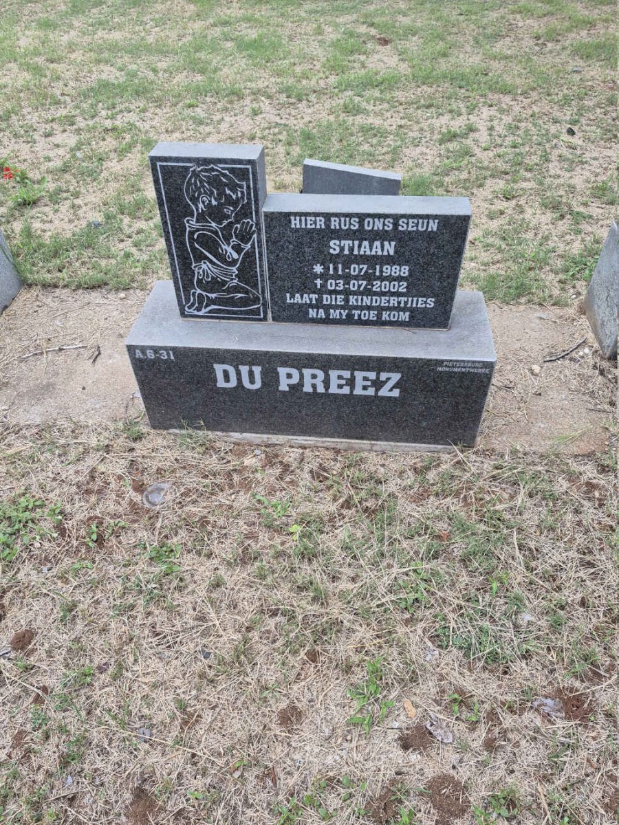 PREEZ Stiaan, du 1988-2002