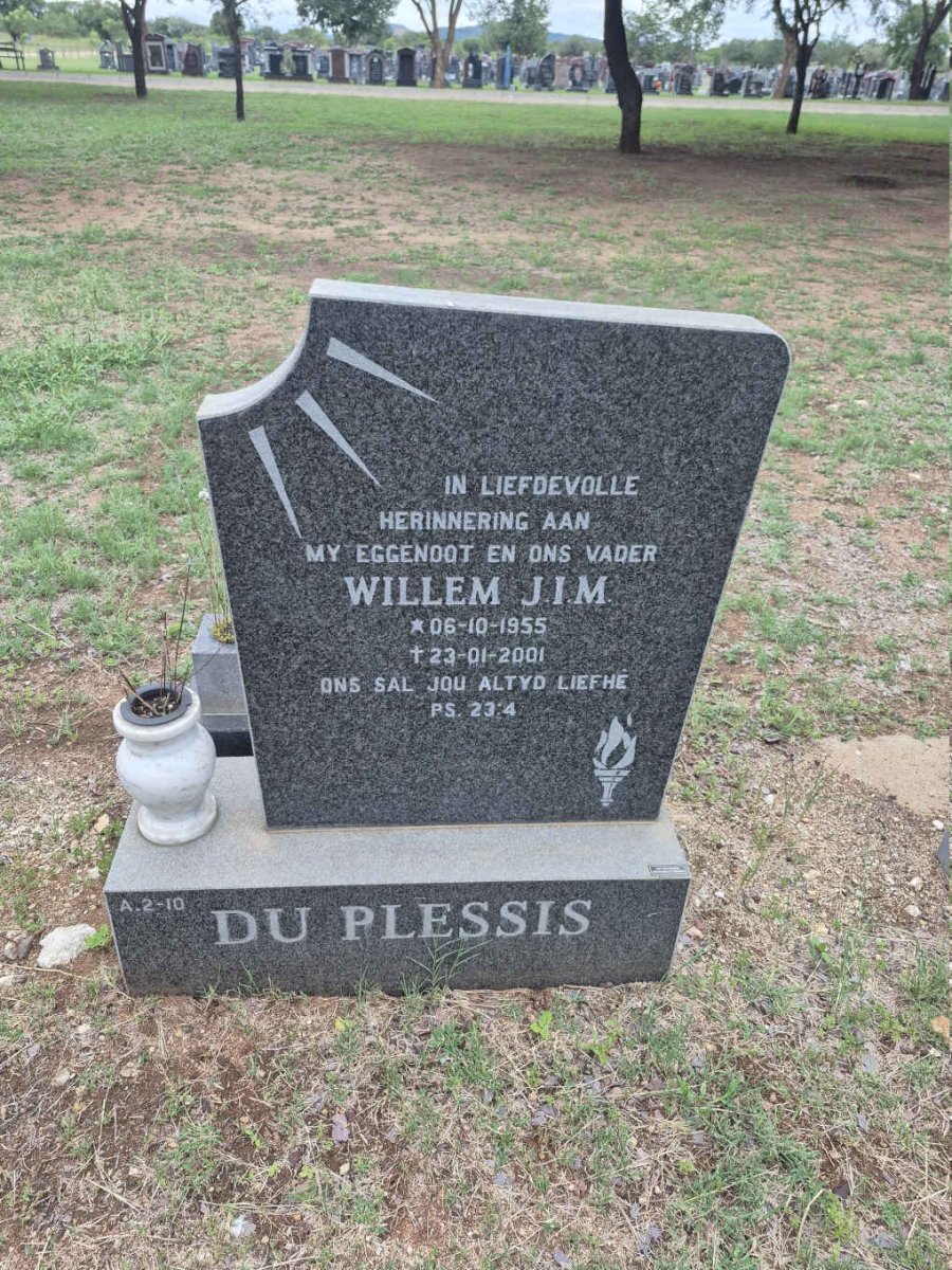 PLESSIS Willem J.I.M., du 1955-2001