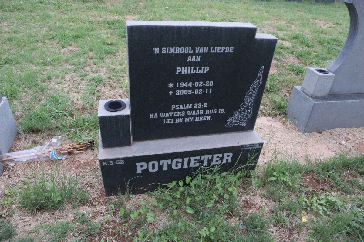 POTGIETER Phillip 1944-2005