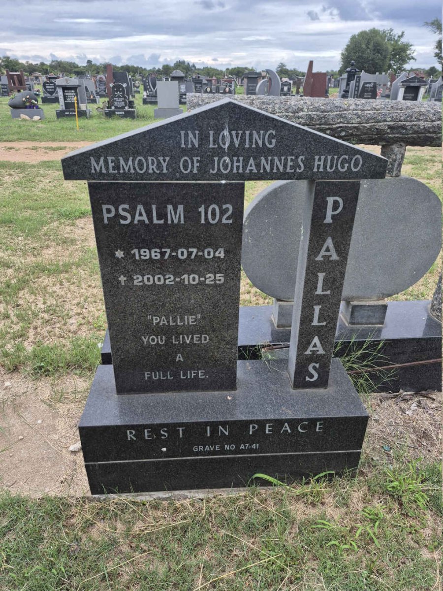 PALLAS Johannes Hugo 1967-2002