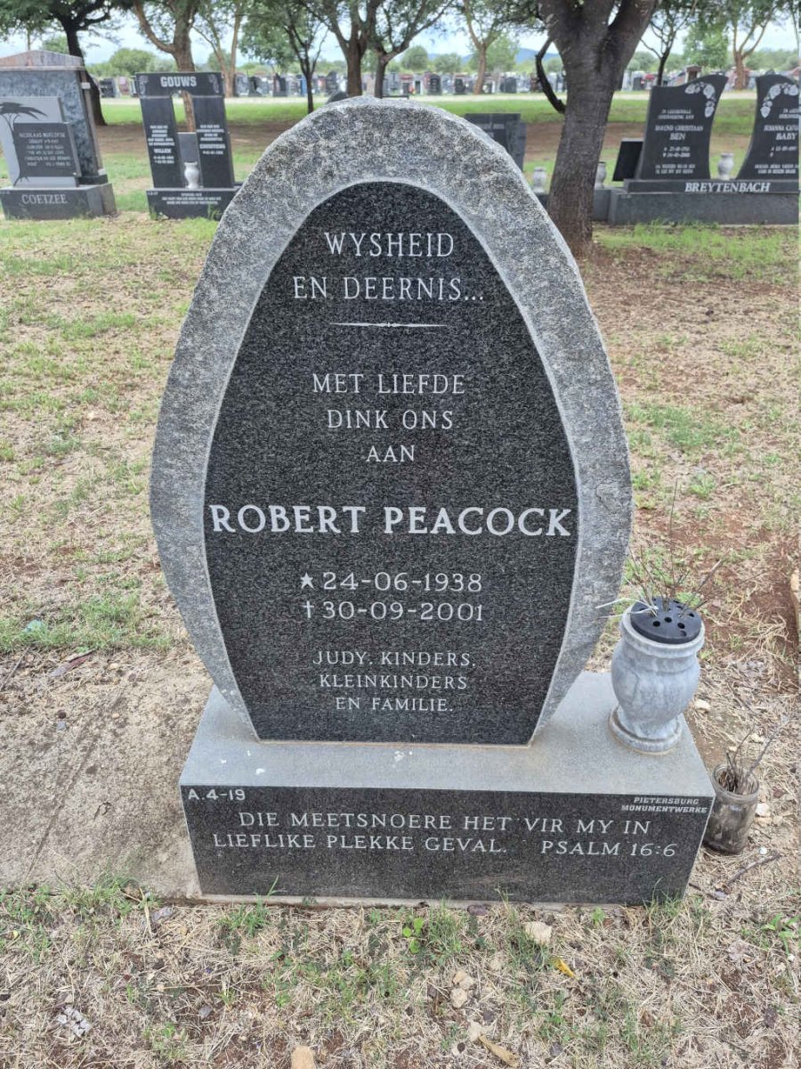 PEACOCK Robert 1938-2001