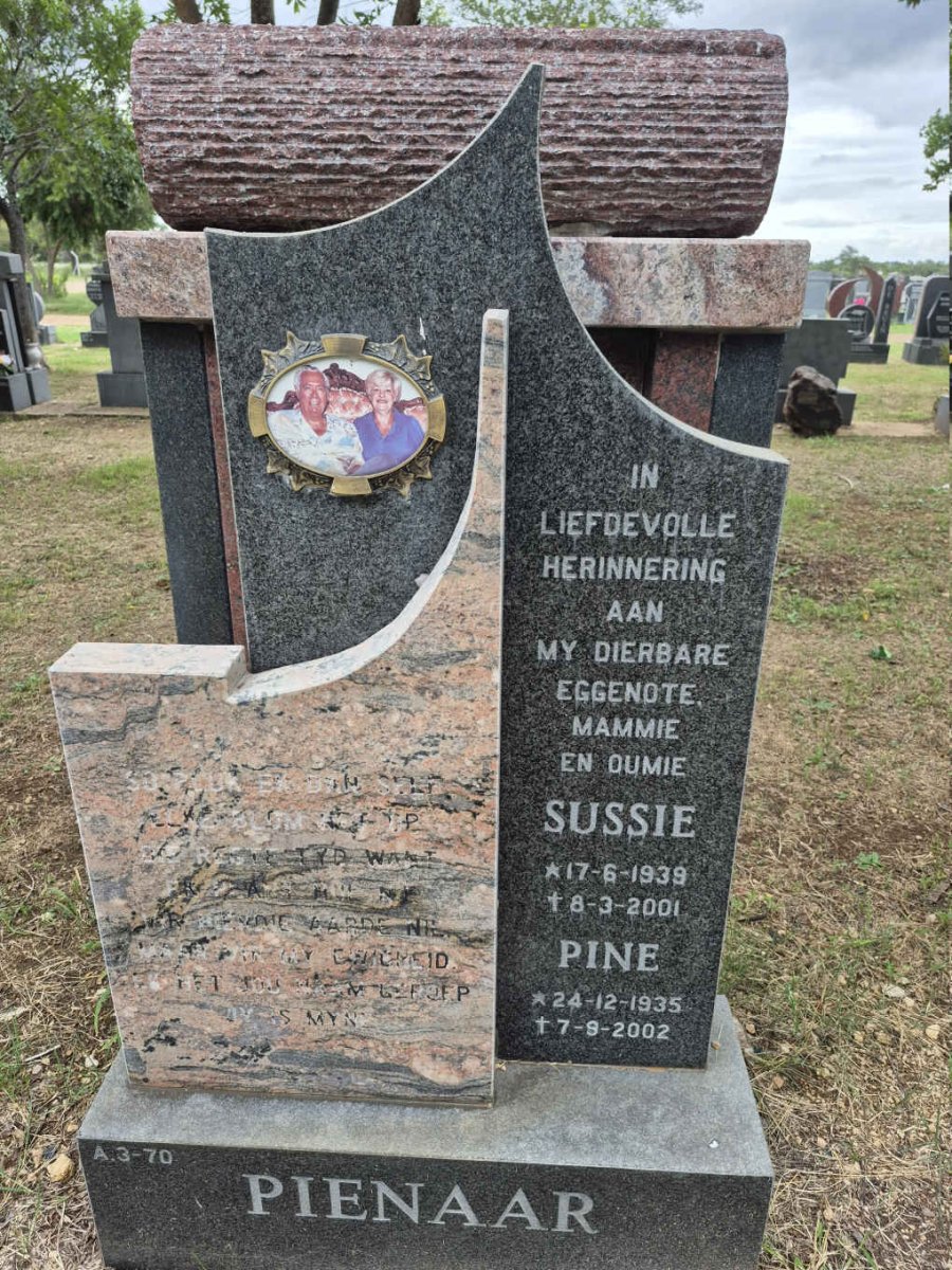 PIENAAR Pine 1935-2002 & Sussie 1939-2001 