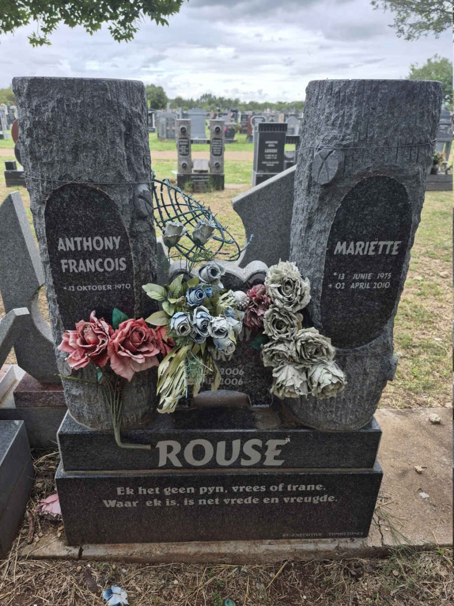 ROUSE Anthony Francois 1970- & Mariette 1975-2010
