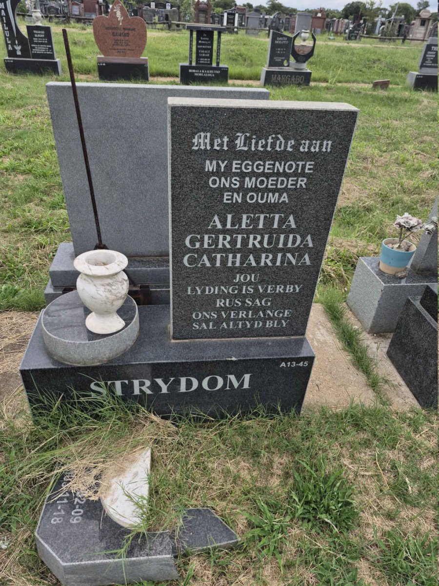 STRYDOM Aletta Gertruida Catharina 1947-2003 _1