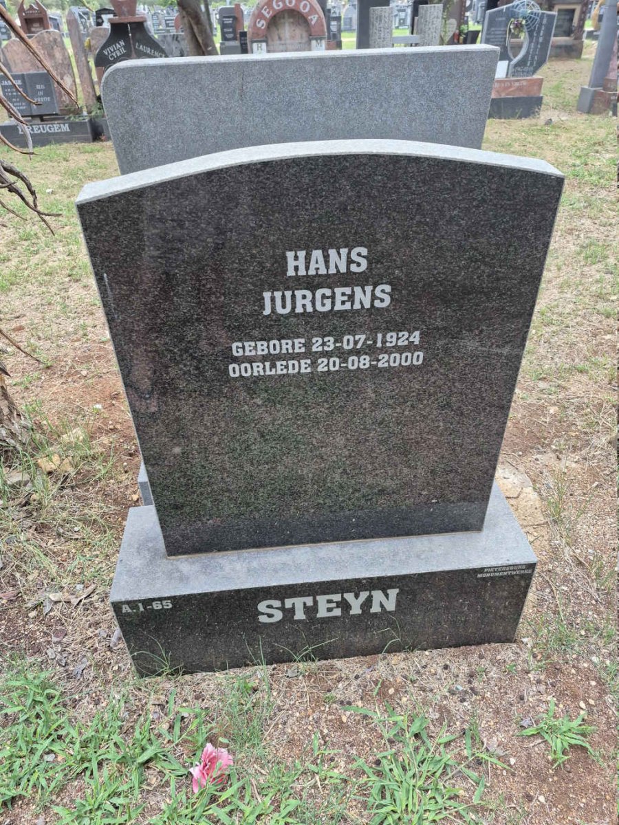 STEYN Hans Jurgens 1924-2000