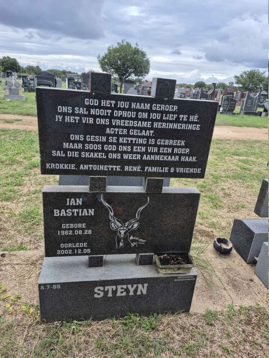STEYN Jan Bastian 1962-2002