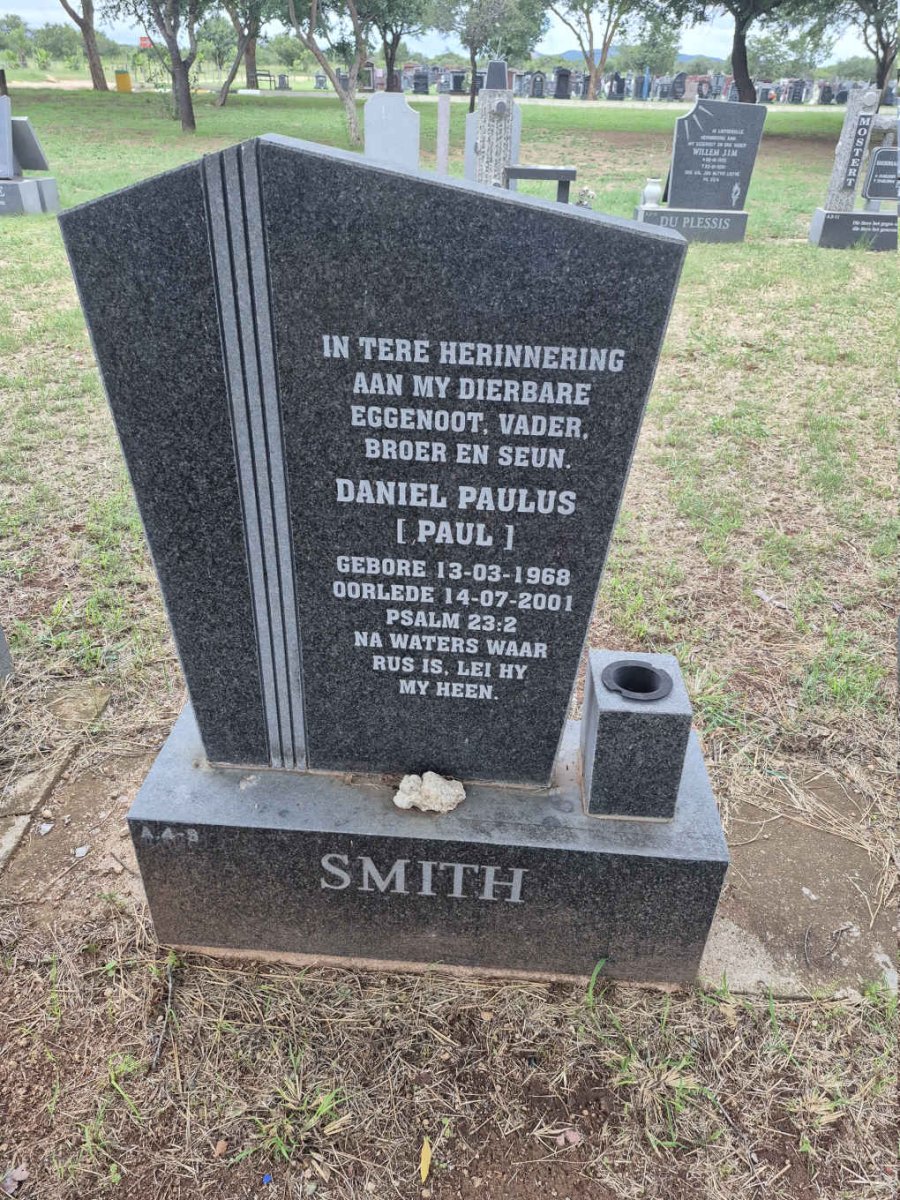 SMITH Daniel Paulus 1968-2001