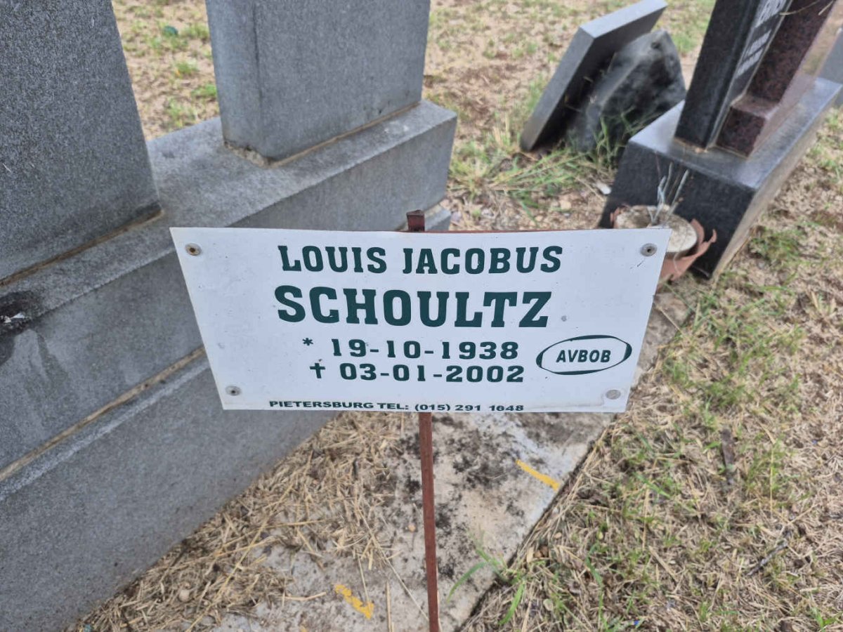 SCHOULTZ Louis Jacobus 1938-2002