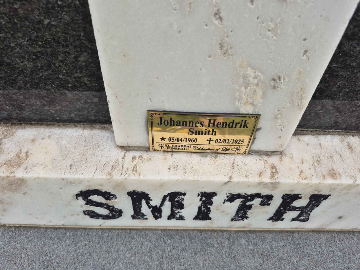 SMITH Hendrik Johannes 1937-2004 & Cornelia Maria Adriana 1938-2007 :: SMITH Johannes Hendrik 1960-2025 _2