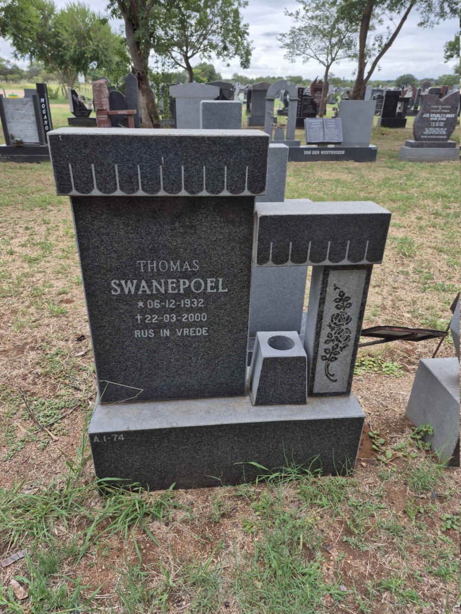SWANEPOEL Thomas 1932-2000