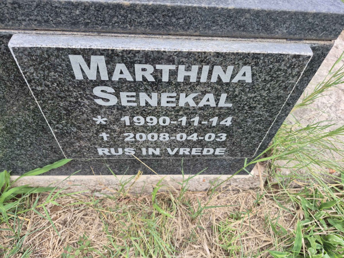 SENEKAL Niekie 1953-2004 :: SENEKAL Marthina 1990-2008 _2