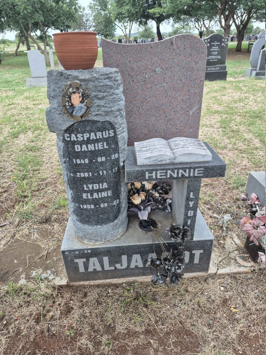 TALJAARDT Casparus Daniel 1949-2001 & Lydia Elaine 1950-