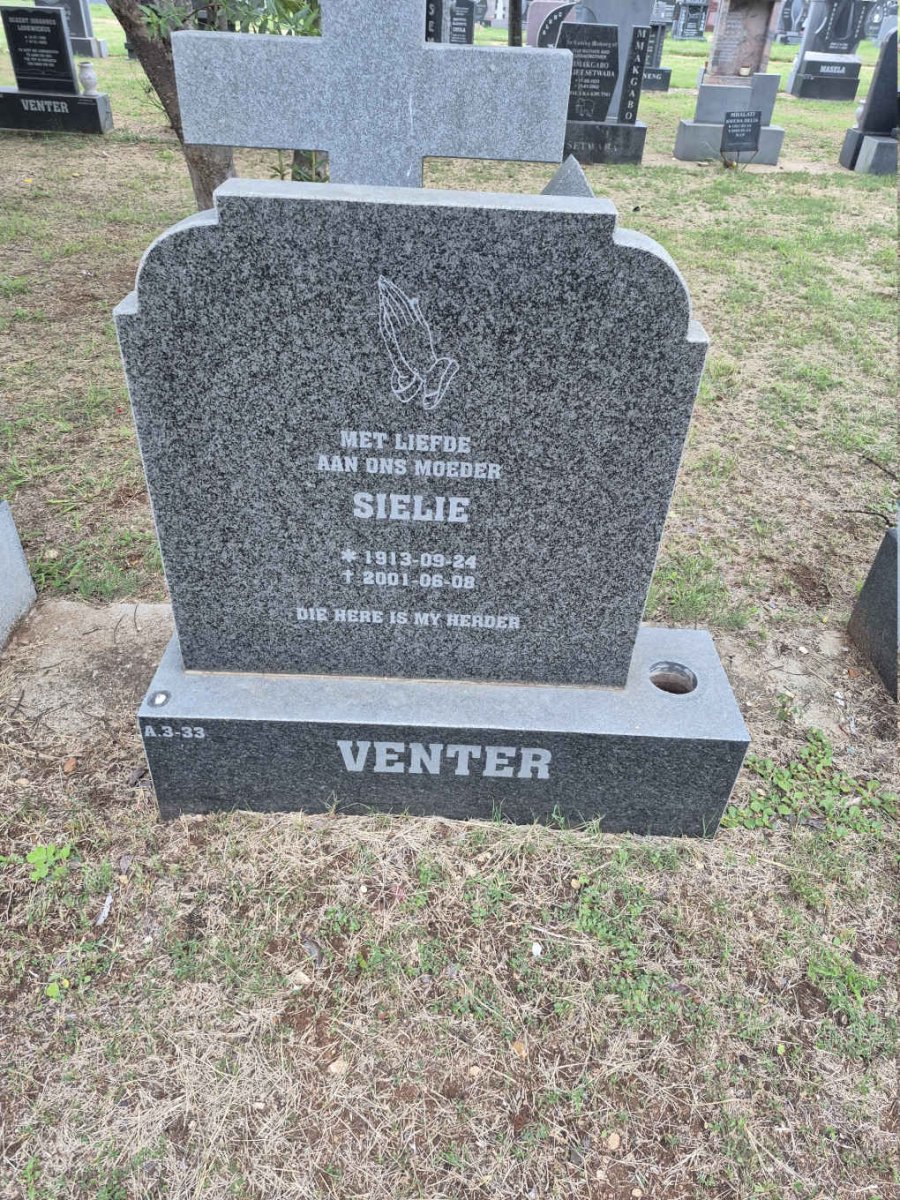 VENTER Sielie 1913-2001
