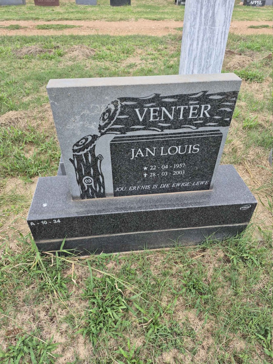 VENTER Jan Louis 1957-2003
