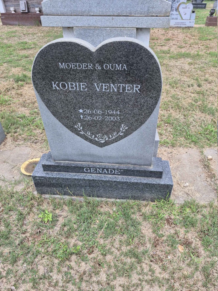VENTER Kobie 1944-2003