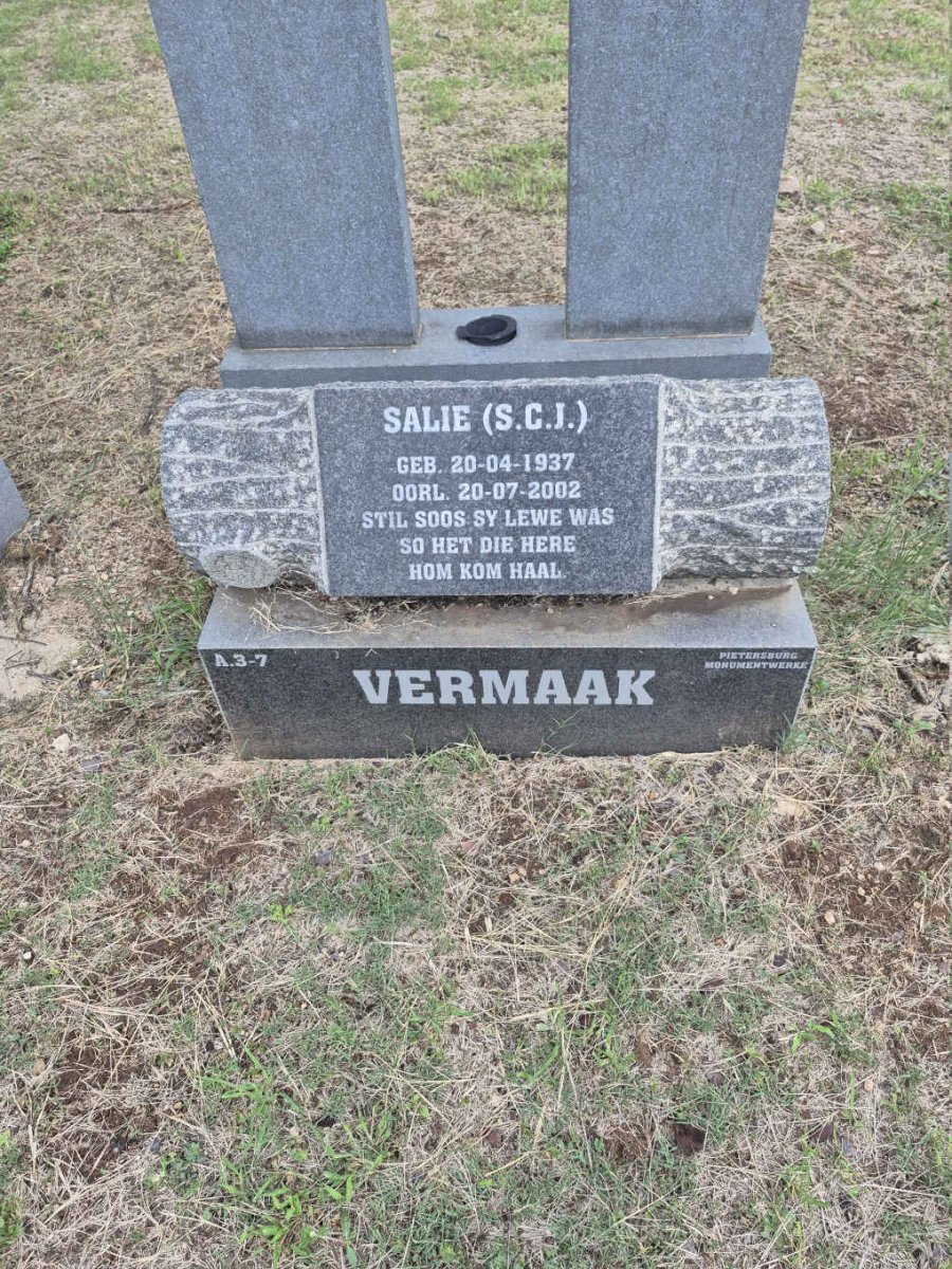 VERMAAK S.C.J. 1937-2002