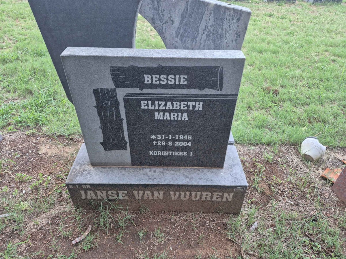 VUUREN Elizabeth Maria, Janse van 1945-2004 
