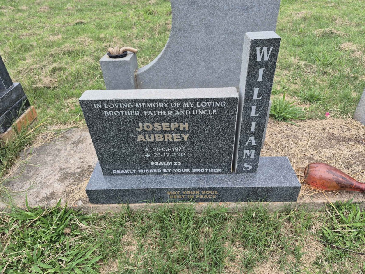 WILLIAMS Joseph Aubrey 1971-2003