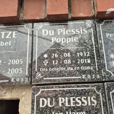 PLESSIS Poppie, du 1932-2018