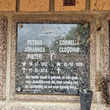 ELOFF Petrus Johannes 1952-2014 & Cornelia Cloudina 1958-
